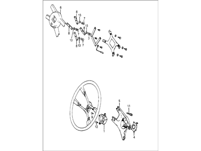 1984 Honda Accord Steering Wheel - 53110-SA5-752ZC