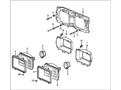 Honda 33150-SA5-775 Headlight Assembly, Driver Side (Stanley)