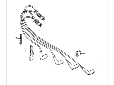 Honda 32722-PD6-661 Wire, Ignition