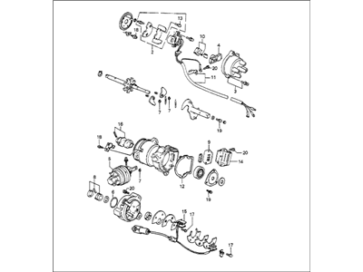 1985 Honda Accord Distributor - 30100-PD6-006