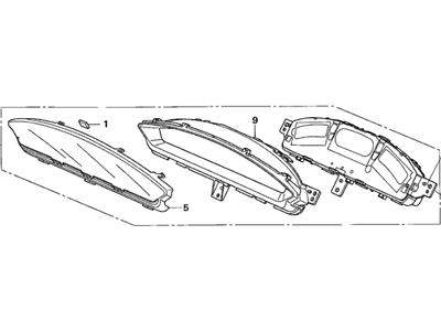 Honda 78100-SVB-A01 Meter Assembly, Combination