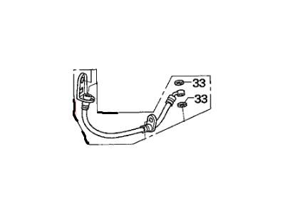 Honda 01468-SNA-A51 Hose Set, Left Rear Brake (Disk)