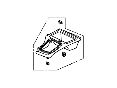 Honda 77295-SNA-A02ZA Panel Assy., Center Console *NH167L* (GRAPHITE BLACK)