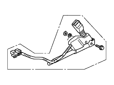 Honda 04813-SVA-A01ZC Buckle Set, R. FR. Seat Belt *YR327L* (PEARL IVORY)