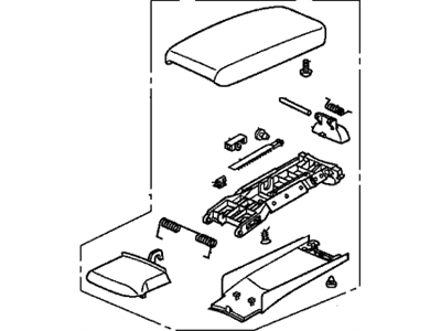 Honda 83450-SNA-U02ZC Armrest (Pearl Ivory)