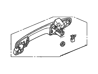 Honda 72140-SNE-A11ZD Handle Assembly, Passenger Side Door (Outer) (Nighthawk Black Pearl)