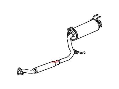 Honda 18220-SVB-A03 Pipe B, Exhuast