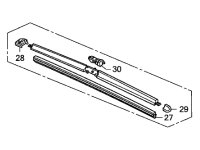 Honda 76630-SVA-A03 Blade, Windshield Wiper (625MM) (Passenger Side)