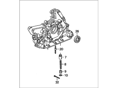 Honda 15100-P0G-A01 Pump Assembly, Oil