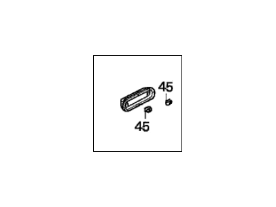 Honda 71505-SS0-A00 Garnish, R. RR. Bumper Marker Inside