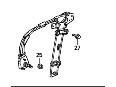 Honda 72210-SV4-A11 Regulator Assembly, Right Front Door