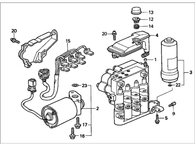 1996 Honda Accord ABS Control Module - 57110-SV7-A51