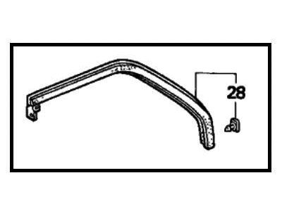 Honda 72825-SV4-013 Sub-Seal, R. RR. Door