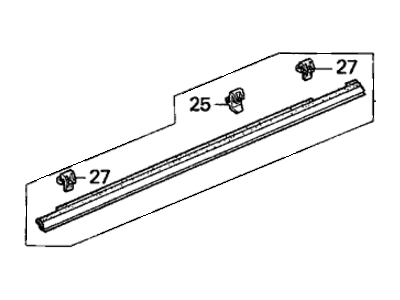 1996 Honda Accord Door Moldings - 72910-SV4-013