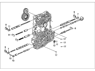 1996 Honda Accord Valve Body - 27000-P0Z-010