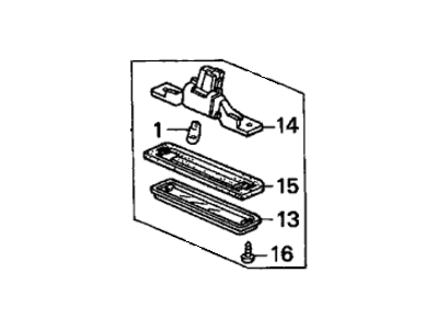 Honda 34100-SV4-A01 Light Assy., License