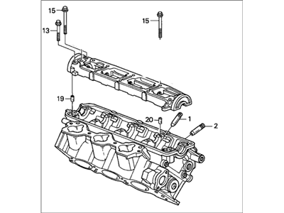 1996 Honda Accord Cylinder Head - 12300-P0G-800