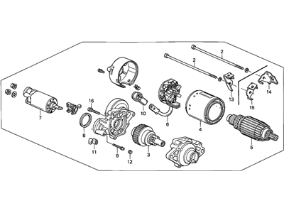 Honda 31200-P0G-A01 Starter Motor Assembly (Sm-422-01) (Mitsuba)