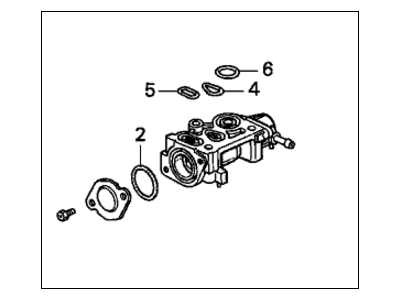 Honda 16500-P75-900 Valve Assembly, Fast Idle (Af42D)