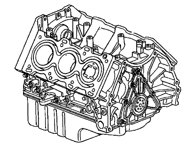 1996 Honda Accord Engine Block - 10002-P0G-A01