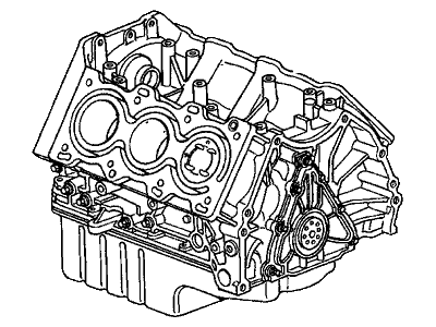 Honda 10002-P0G-A01 General Assy., Cylinder Block