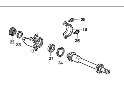 1995 Honda Accord Axle Shaft - 44500-SV7-A00