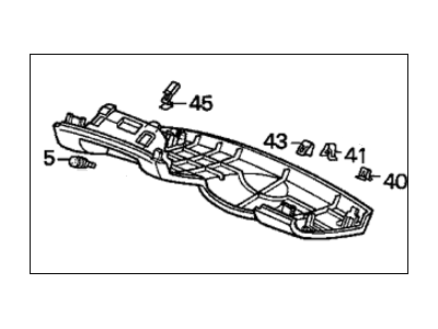 Honda 77300-SV1-A00ZE Cover Assy., Instrument (Lower) *YR169L* (MILD BEIGE)