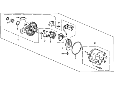 1996 Honda Accord Distributor - 30100-P0G-A02