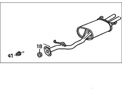 1994 Honda Accord Muffler - 18030-SV4-A70