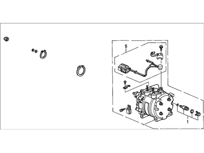 Honda Accord A/C Compressor - 38810-P0G-A01