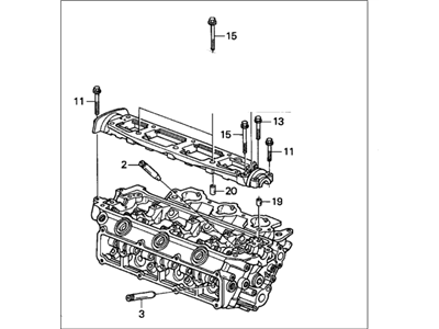 Honda 12100-P0G-A00 Cylinder Head Assembly