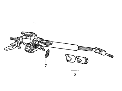 Honda 53200-SV7-A01 Column Assembly, Steering