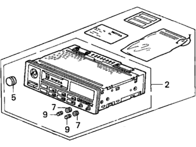 Honda 39100-SV4-A00 Tuner Assy., Auto Radio (Anti-Theft) (Matsushita)