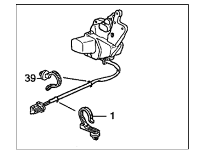 1994 Honda Accord Door Lock Actuator - 72655-SV4-013