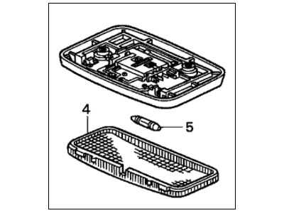 Honda Accord Dome Light - 34250-SM4-961ZN