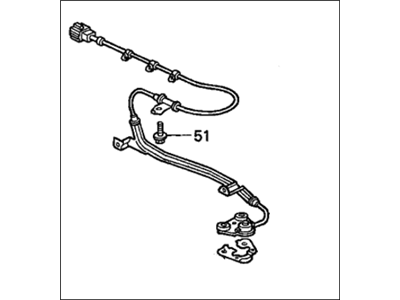 Honda 57475-SV4-N00 Sensor Assembly, Left Rear