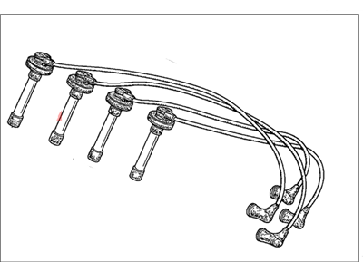 1993 Honda Prelude Spark Plug Wire - 32702-PT0-000