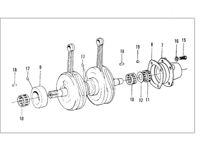 Honda 13000-568-190 Crankshaft Assembly