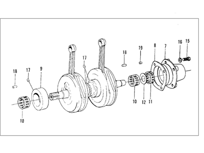 Honda 13300-568-190 Crankshaft