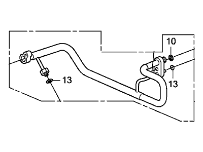 Honda 80321-TM8-A01 Pipe, Air Conditioner