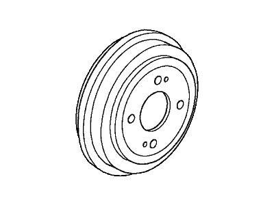 Honda 42610-TM8-A00 Drum, Rear Brake