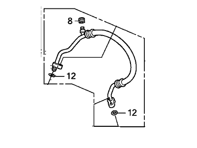 Honda CR-Z A/C Hose - 80315-SZT-G01