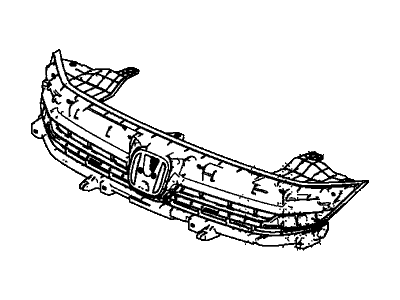 Honda 71121-TM8-G11 Base, Front Grille