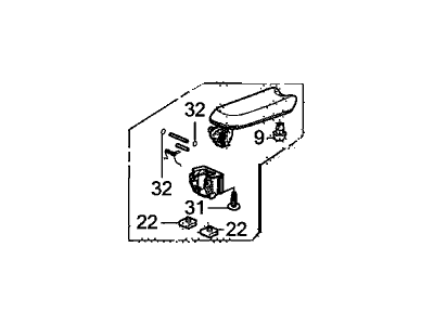 Honda Insight Armrest - 83405-TM8-A11ZA