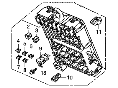 Honda 38200-TM8-A03 Box Assembly, Fuse