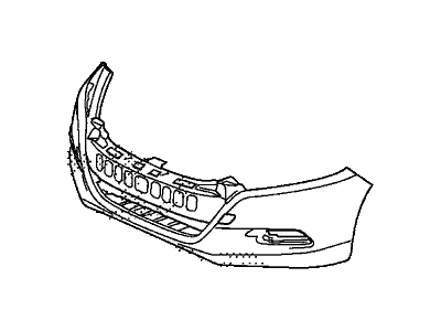 Honda 04711-TM8-A90ZZ Face, Front Bumper (Dot)