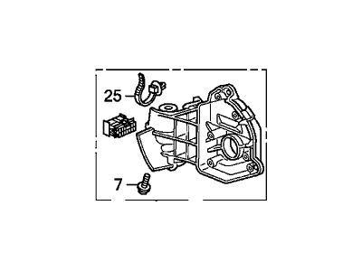 Honda 76257-TM8-E02 Frame Sub-Assy., L.