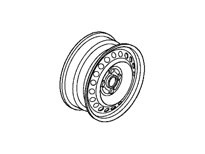 Honda 42700-TM8-A01 Disk, Wheel (15X6J) (Tpms) (Chuo Seiki)