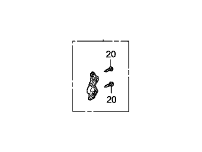 Honda 06100-TM8-A11 Leg Kit B, R. Headlight Mounting