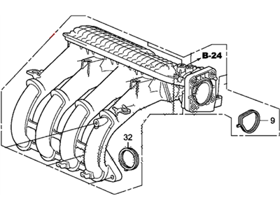 Honda 17000-RBJ-000 Manifold Assembly, Intake